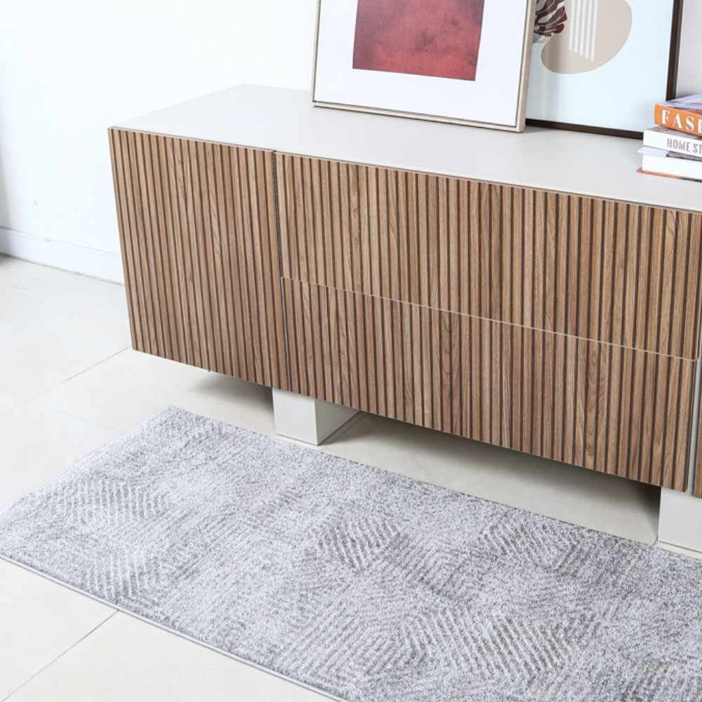 Passadeira Para Quarto E Sala Lucca 57X100 Cm Havan Casa - Cinza Elegance