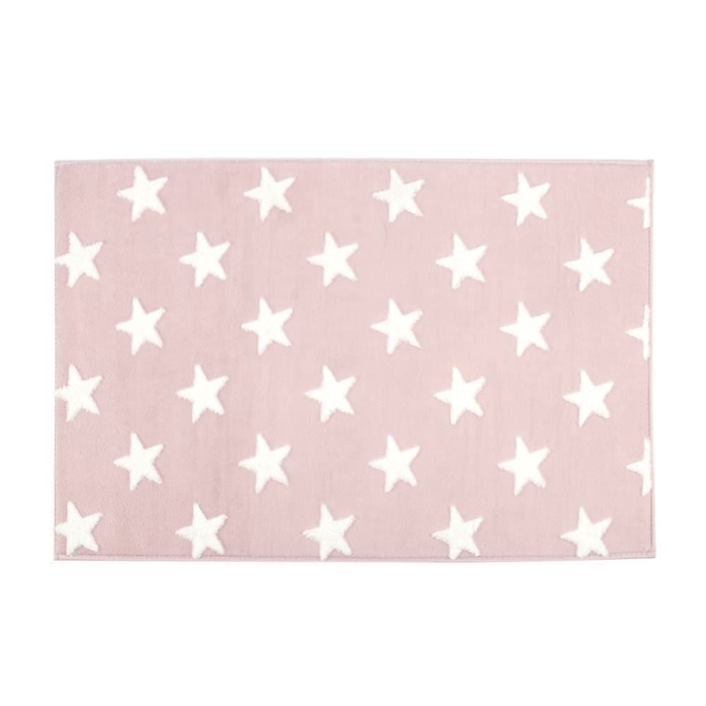 Tapete Infantil Mimo 0,70X1,00 M Jolitex - Estrela Rosa