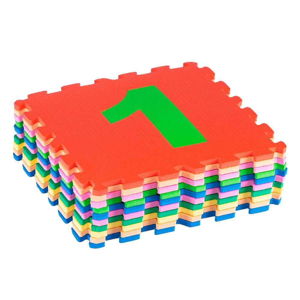 Tapete Numeral Infantil Eva Colorido Milly Toy's - 10 Peças