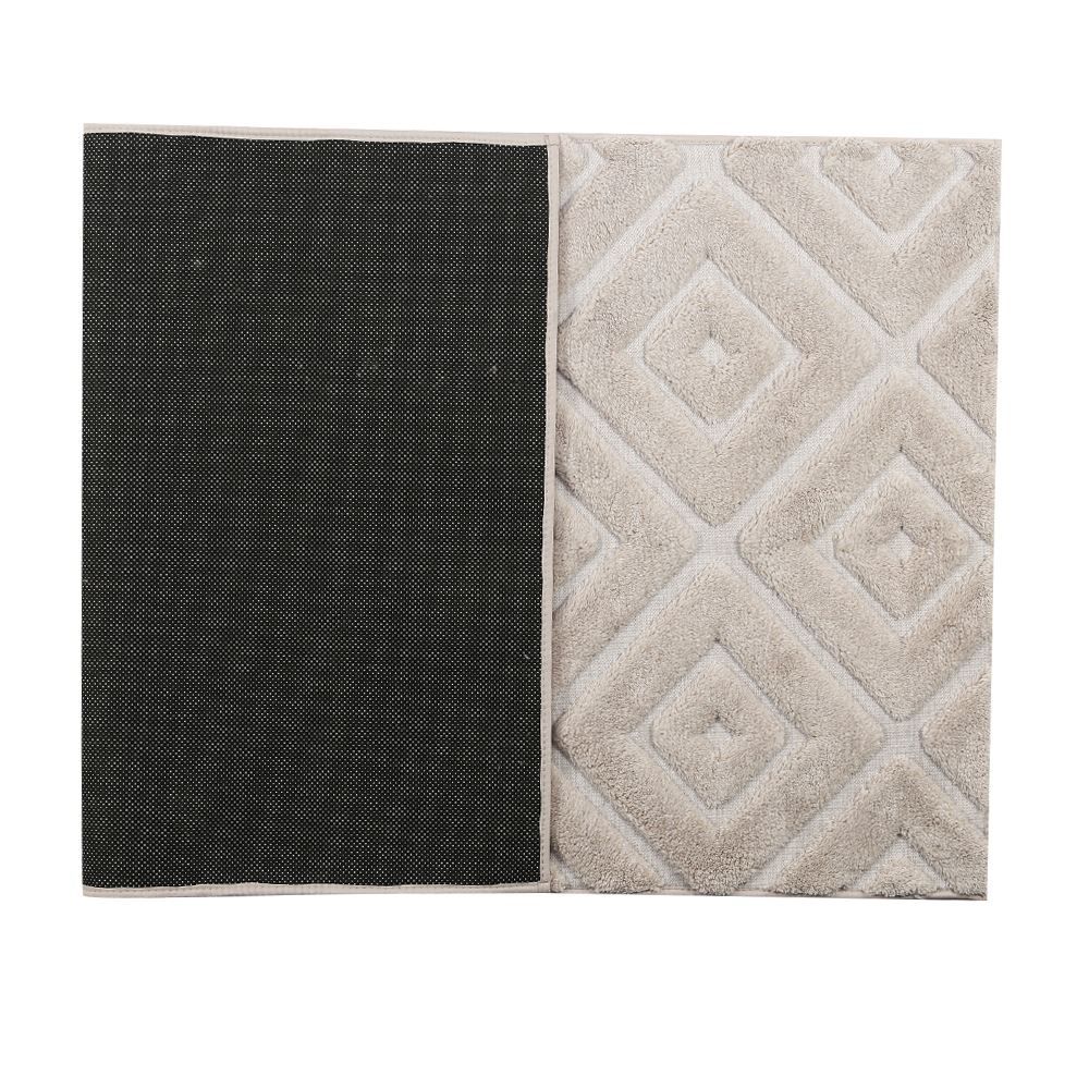 Tapete Para Quarto E Sala 0,80X1,50 M Milano Havan Casa - Bege Losango