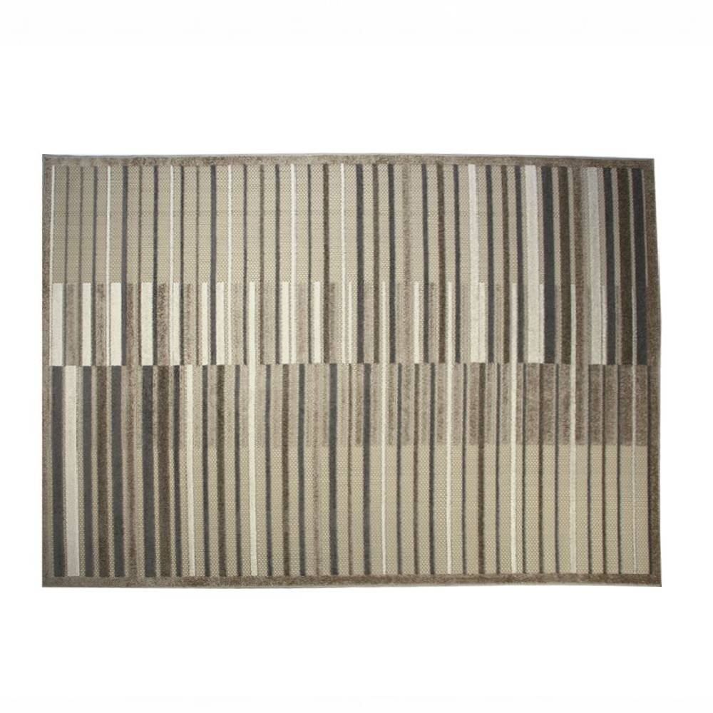 Tapete para Quarto e Sala 1,40X2,00 m Kyoto Havan Casa - Creme E Marrom