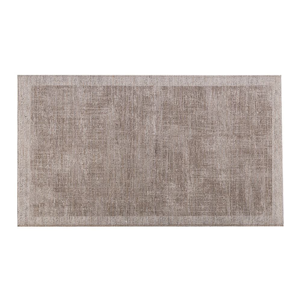 Tapete Para Quarto E Sala 60X100 Cm Cairo Havan Casa - Bege E Marrom Moldura