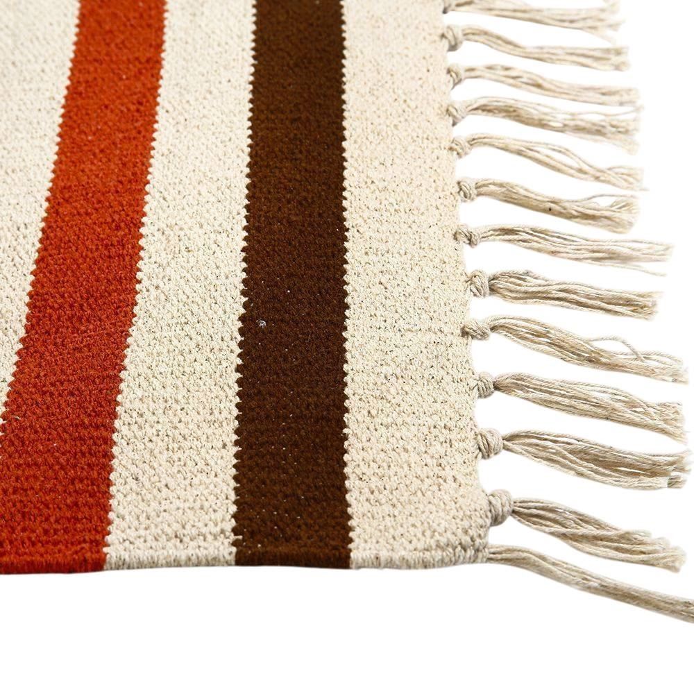 Tapete Para Quarto Ou Sala 80X150 Cm Kilim Havan Casa - Terracota TI