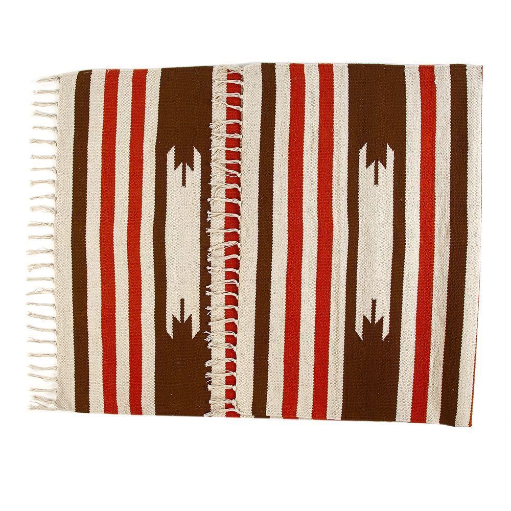 Tapete Para Quarto Ou Sala 80X150 Cm Kilim Havan Casa - Terracota TI