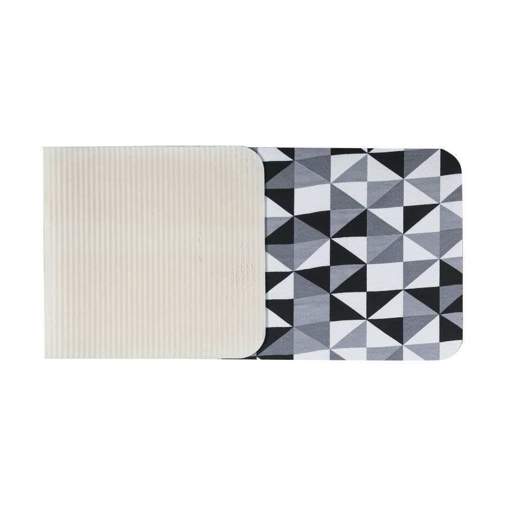 Tapete Para Quarto Ou Sala Tecil 40X120cm Havan Casa - Geométrico Preto