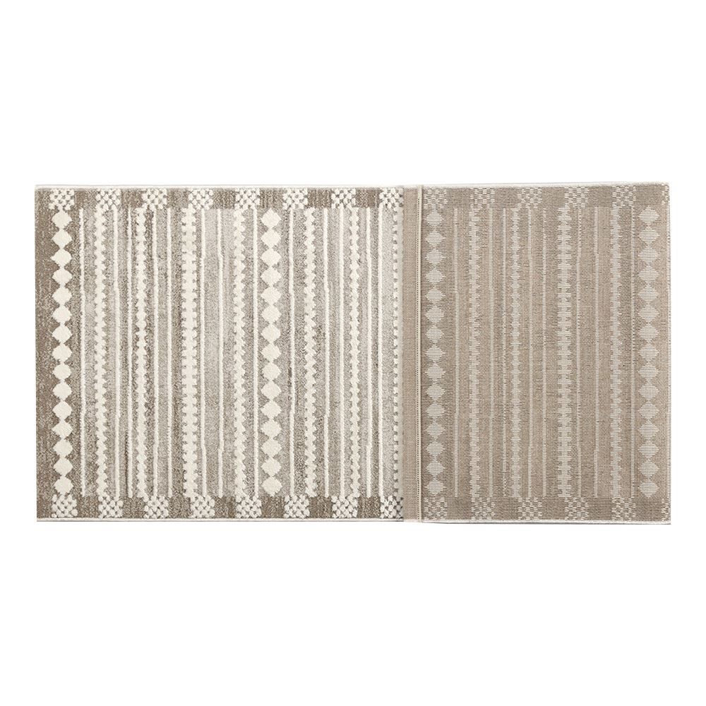 Tapete Para Sala Ou Quarto Atenas 67X180 Cm Havan Casa - Bege Losango