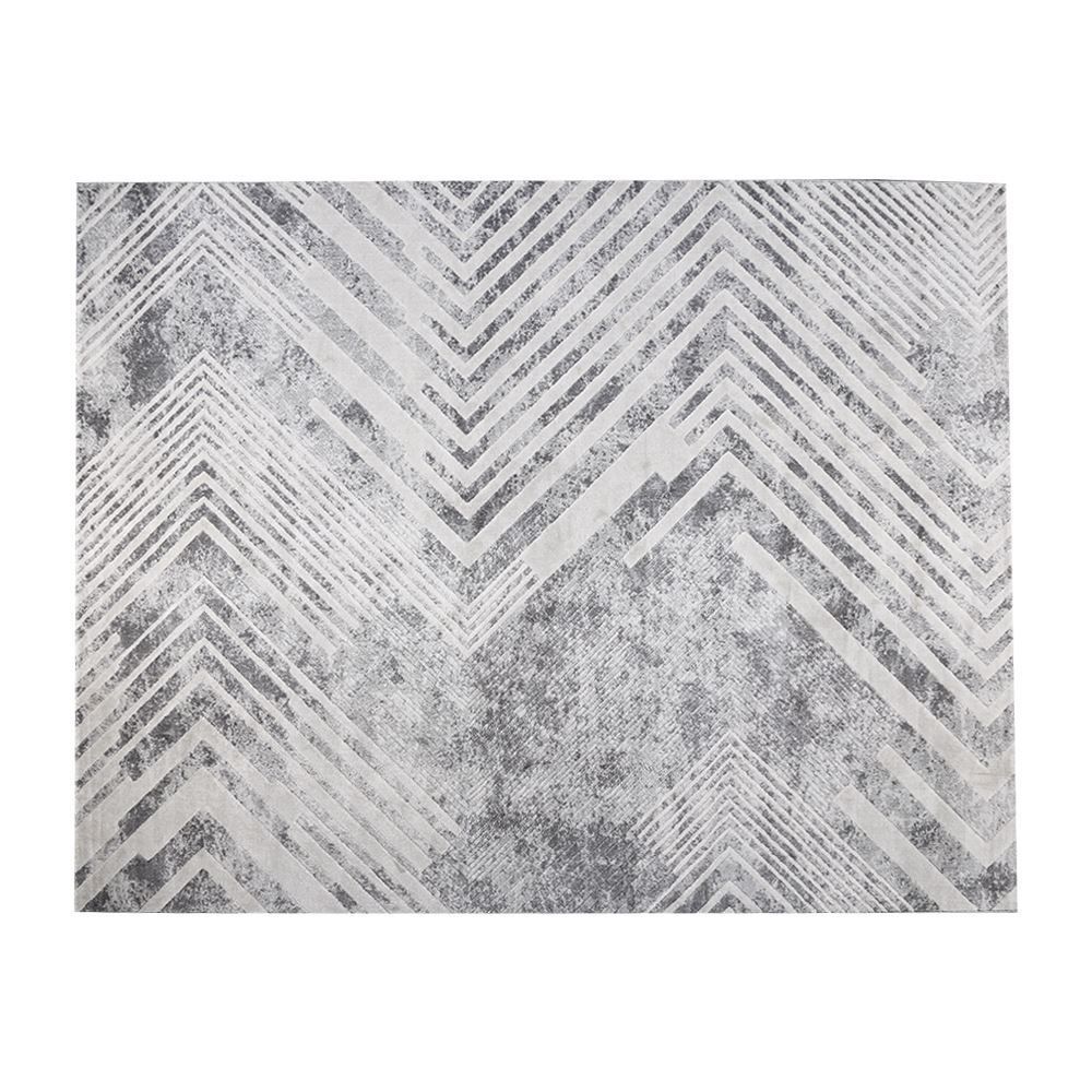 Tapete Para Quarto E Sala Platinium 2,00X2,50 M Havan Casa - Cinza Geométrico