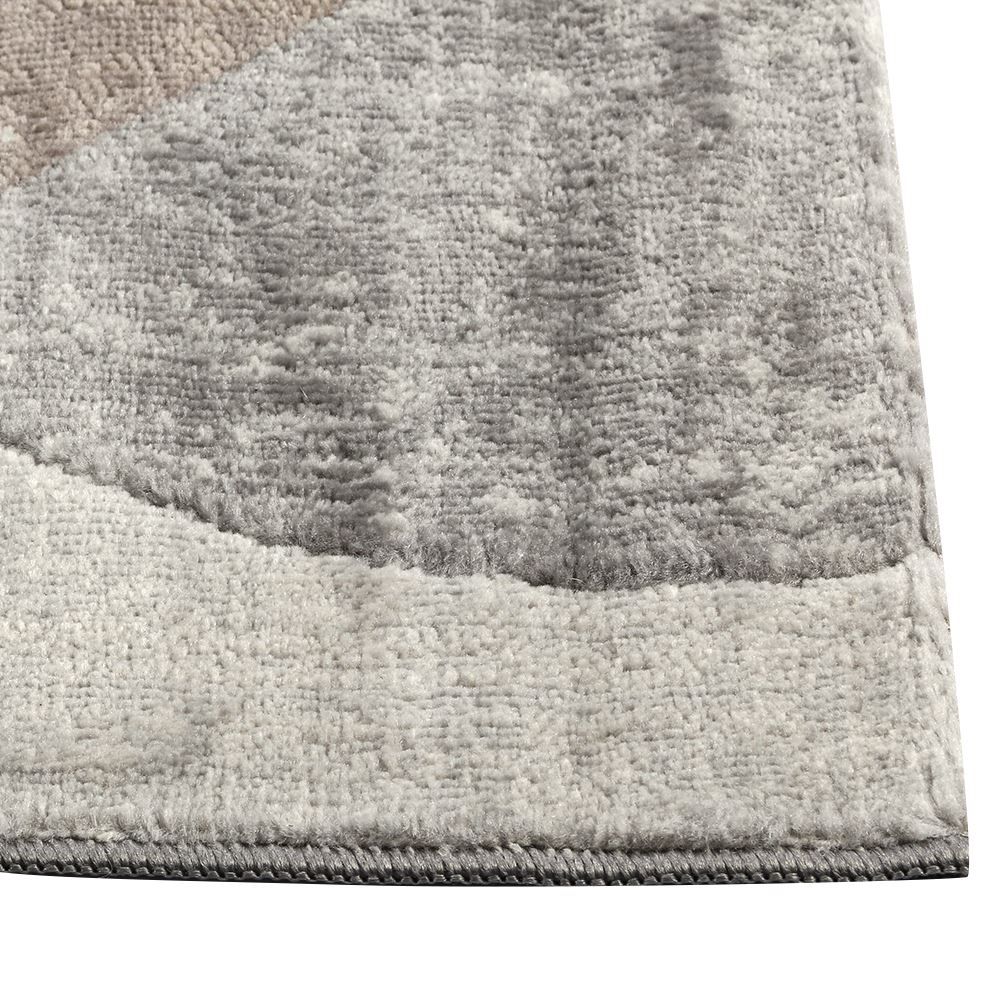 Tapete Para Quarto E Sala Platinium 2,00X2,50 M Havan Casa - Círculos Cinza E Bege