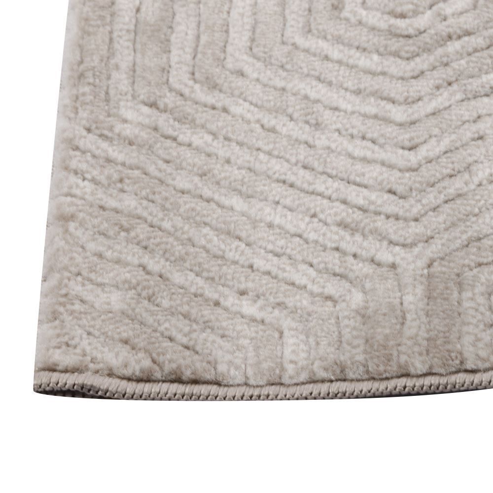 Tapete Para Quarto Ou Sala 60X180 Cm Platinium Havan Casa - Cinza Com Bege