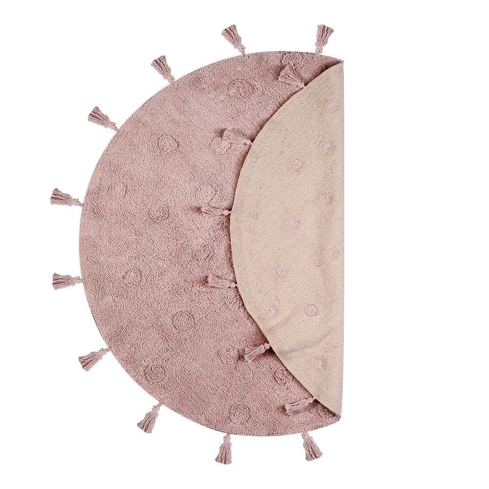 Tapete Redondo Infantil 150X150 Cm Poa Havan Casa - Rosa