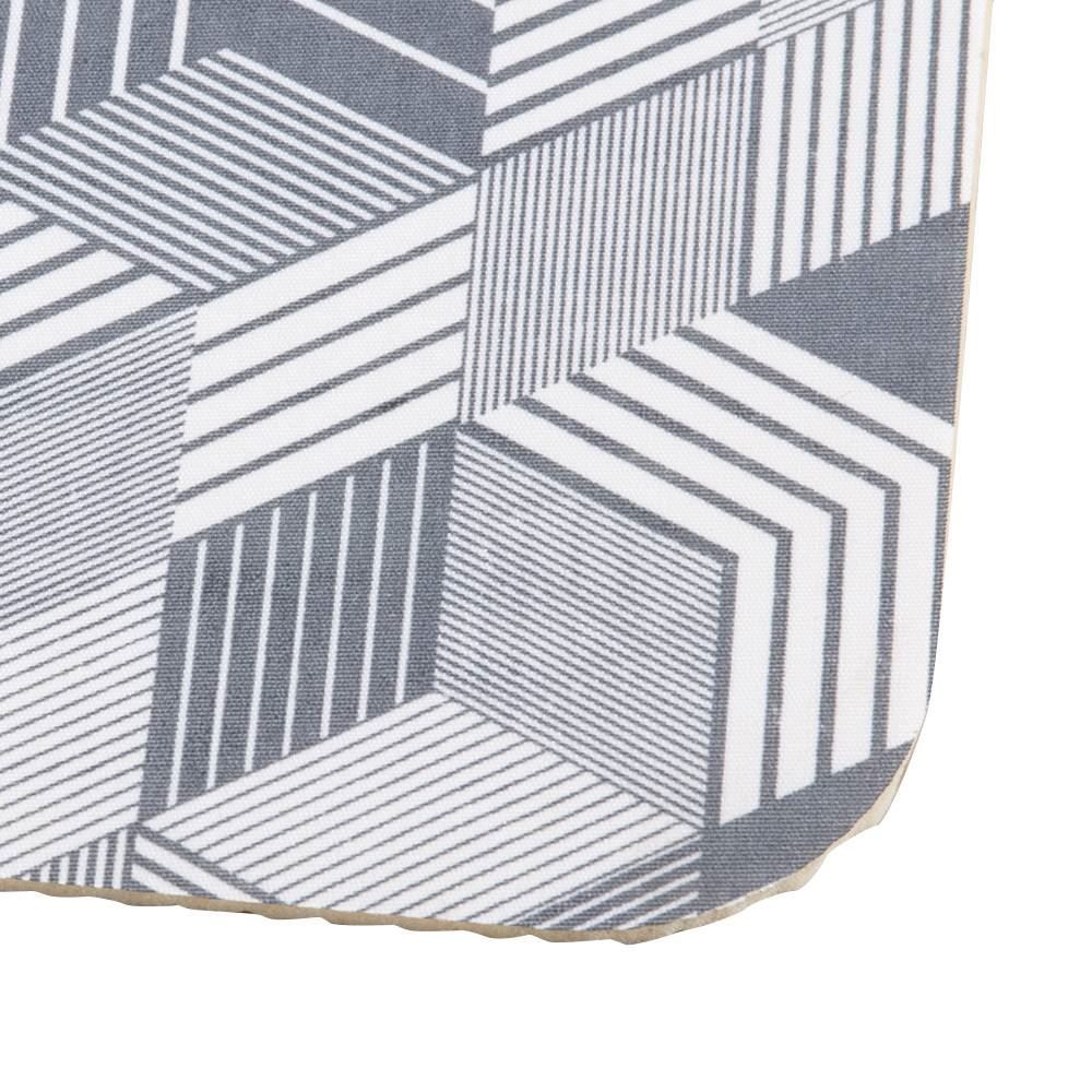 Tapete Para Quarto E Sala Tecil 40X60 Cm Havan Casa - 3D Cinza