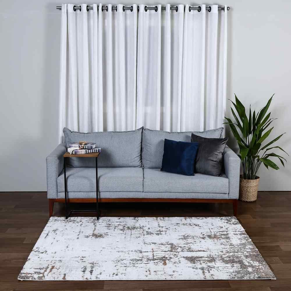 Tapete Para Sala Tokyo 1,40X2,00 M Havan Casa - Bege e Cinza