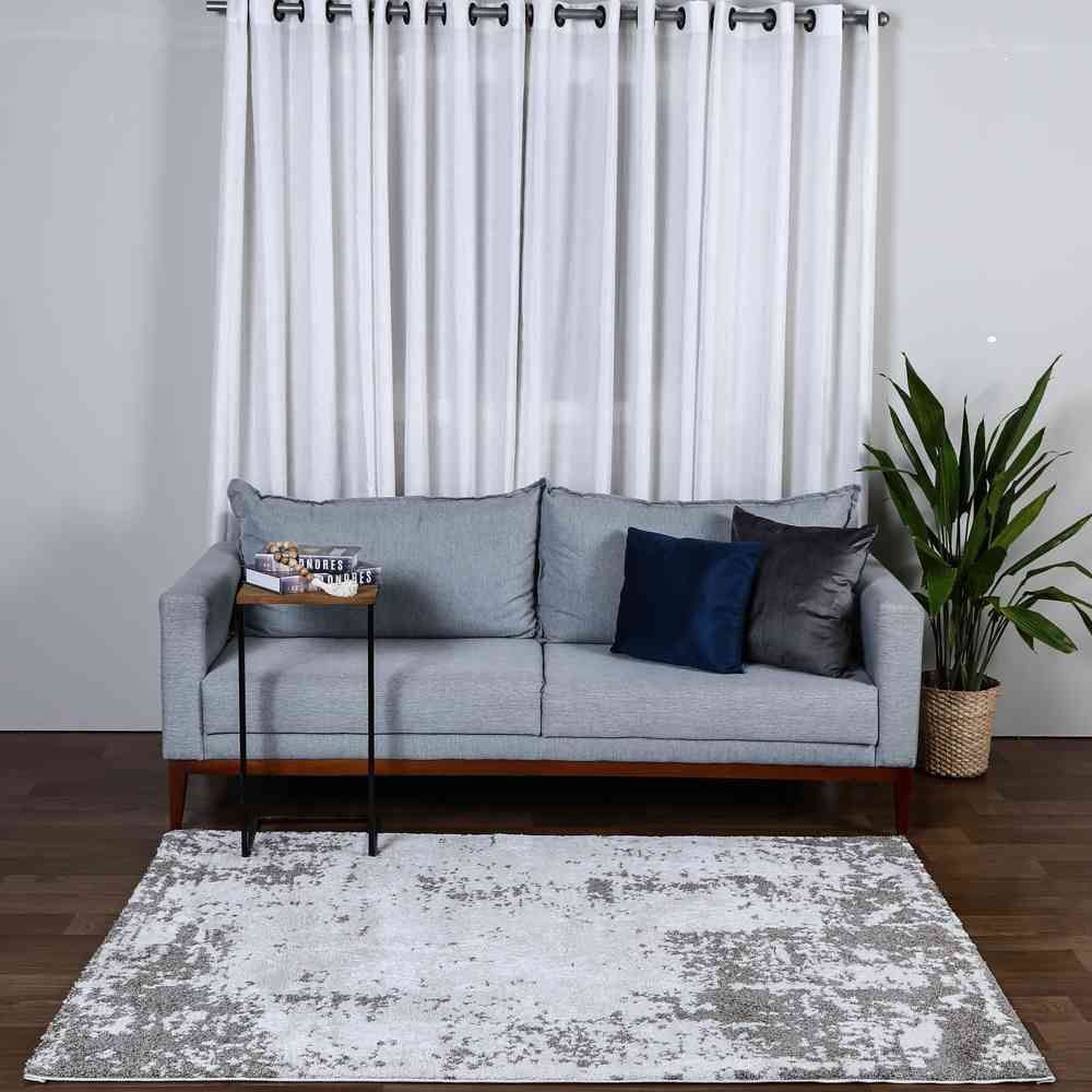 Tapete Para Sala Tokyo 1,40X2,00 M Havan Casa - Cinza e Off