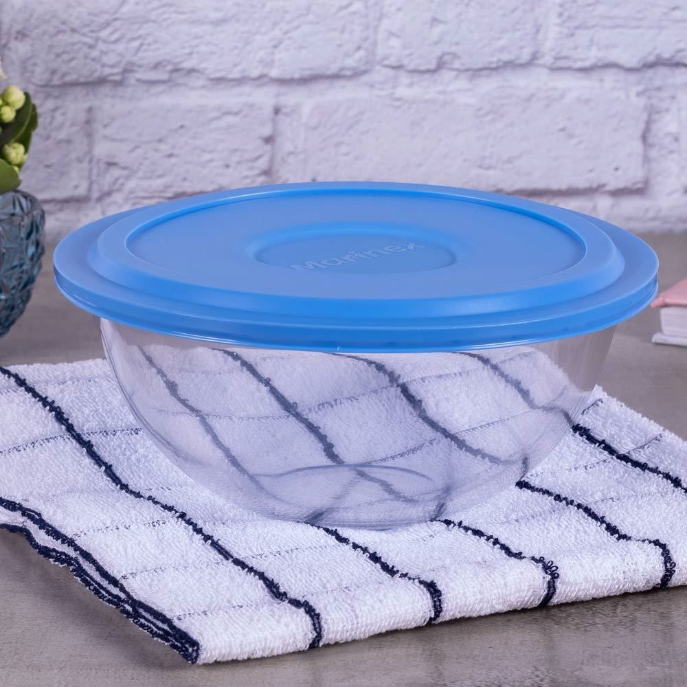 Tigela em Vidro com Tampa 1,5L Marinex  - Colors