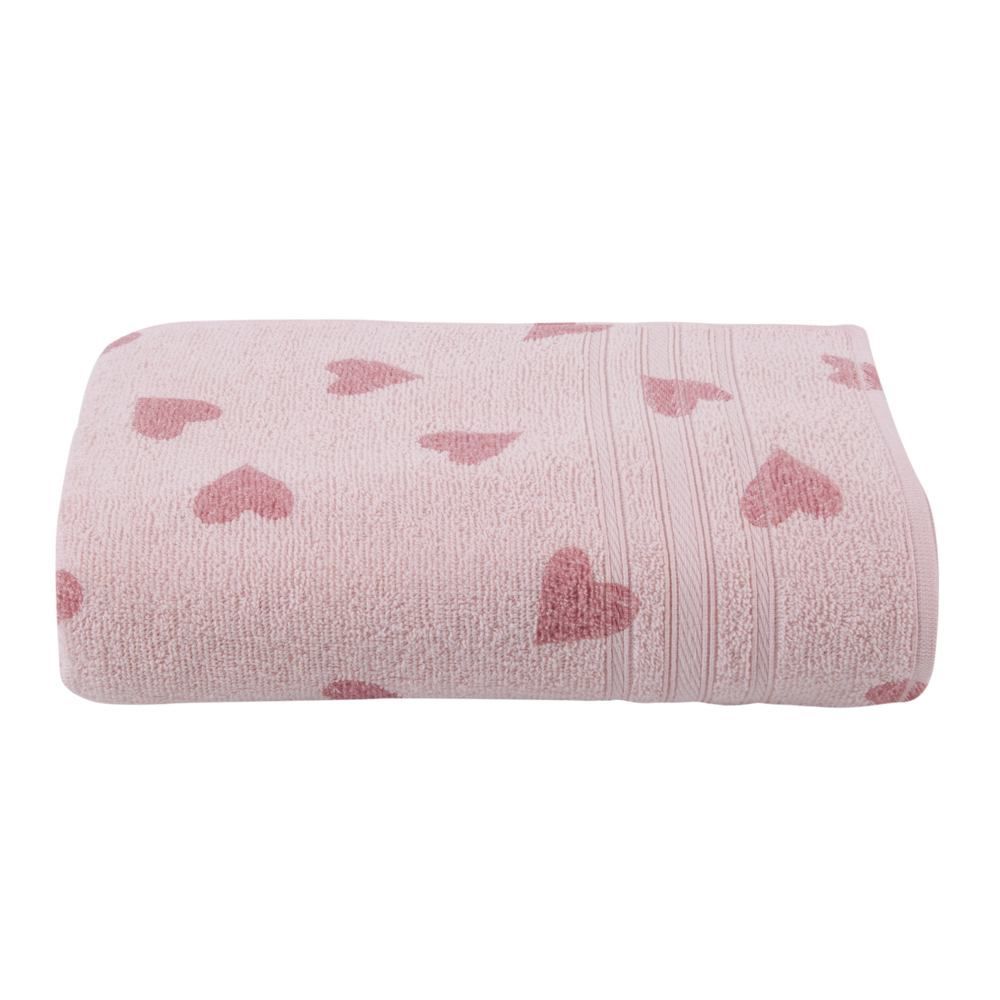 Toalha De Banho 100% Algodão Vienna Havan Casa - rosa Coração