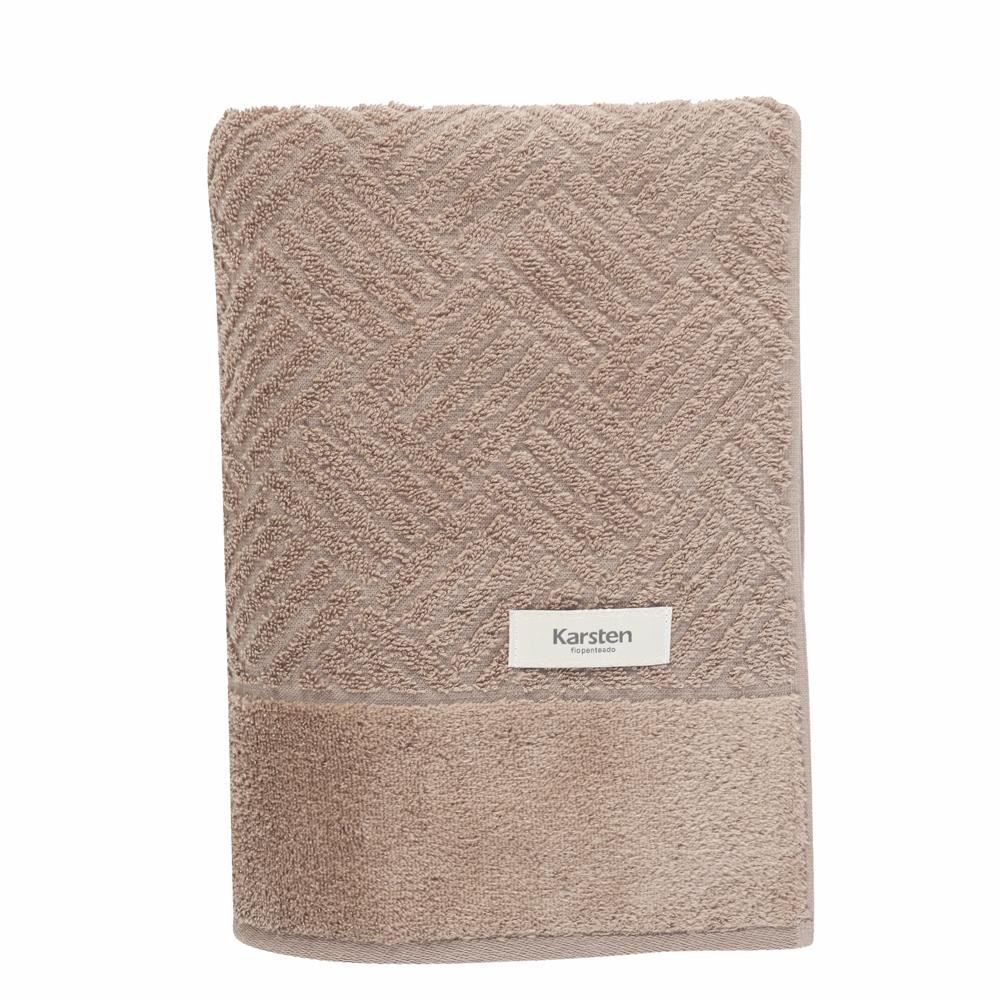 Toalha Banho 100% Algodão Arizona Karsten 1 Pç - Taupe