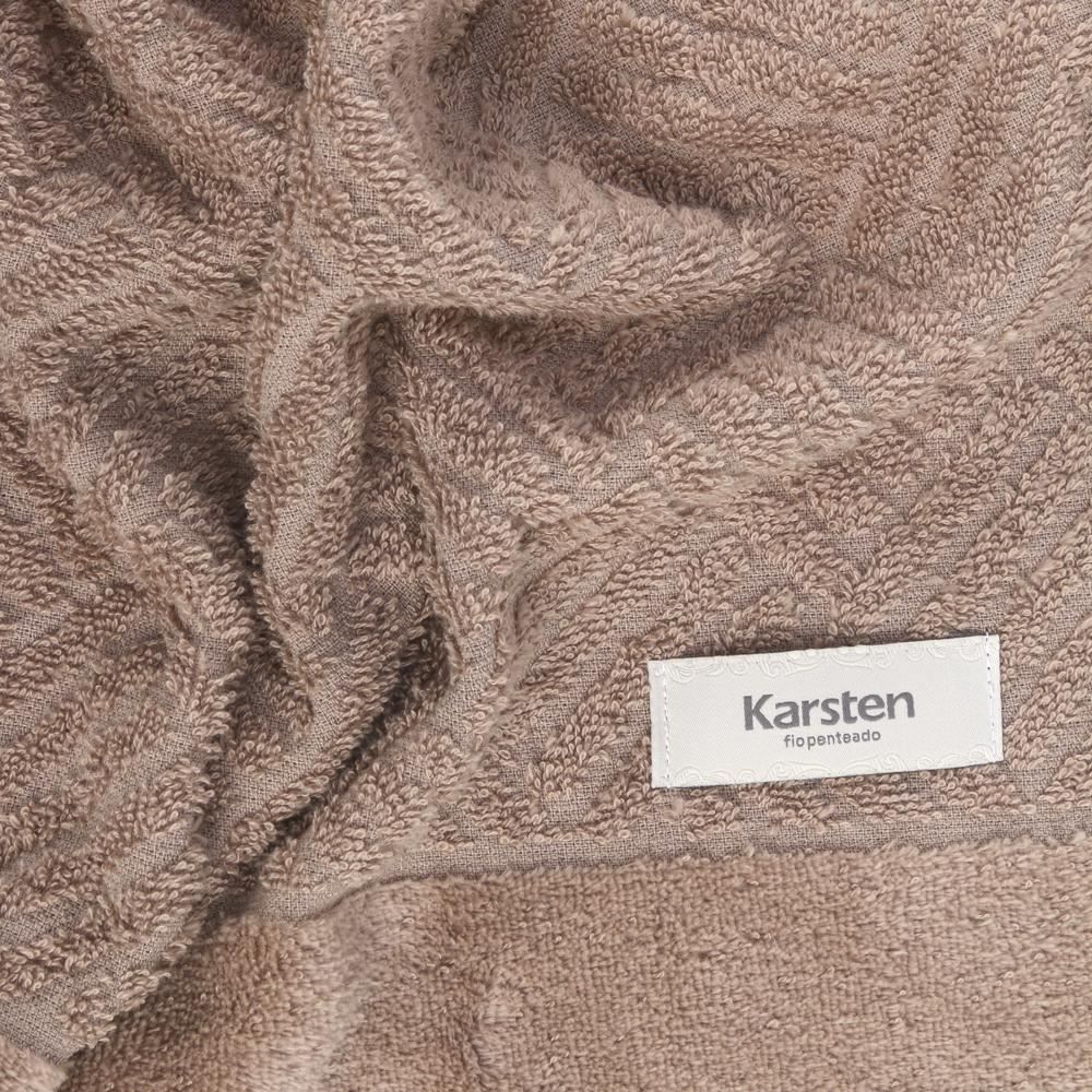 Toalha Banho 100% Algodão Arizona Karsten 1 Pç - Taupe