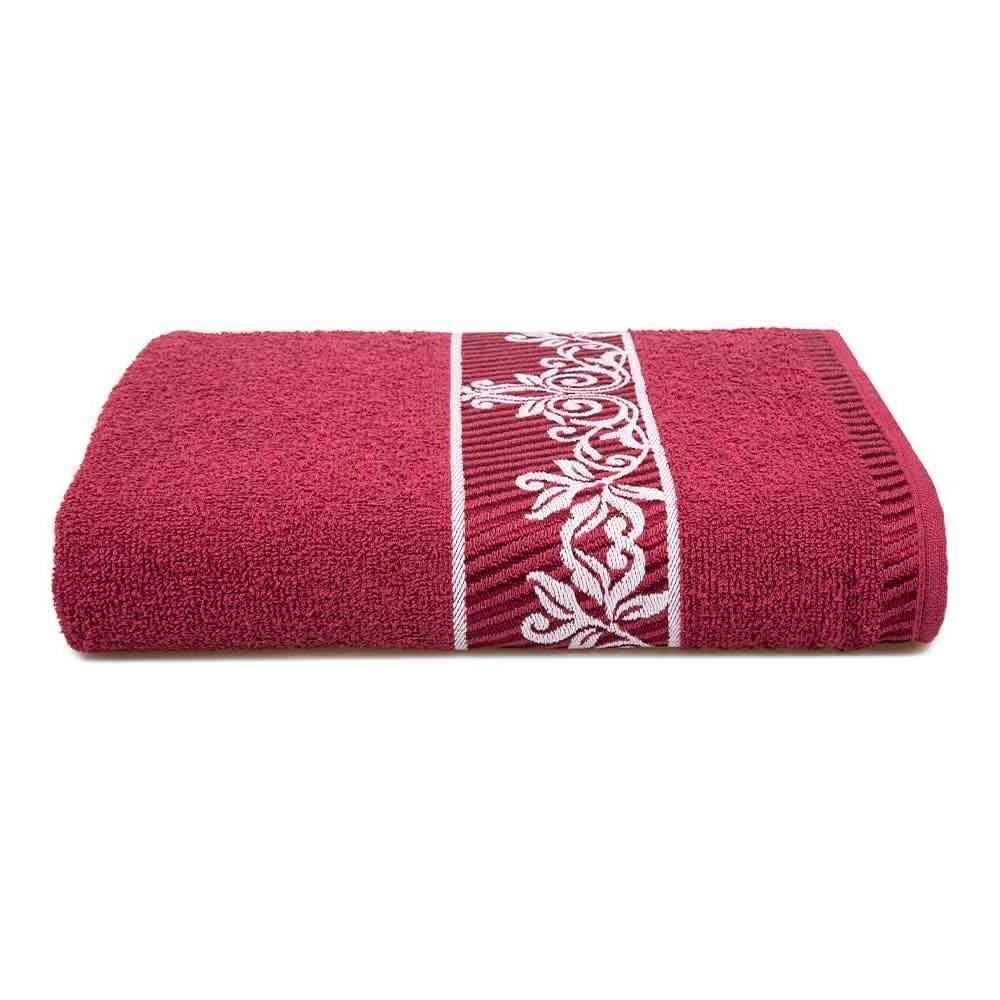 Toalha De Banho 100% Algodão Botanic Havan Casa - Borgonha
