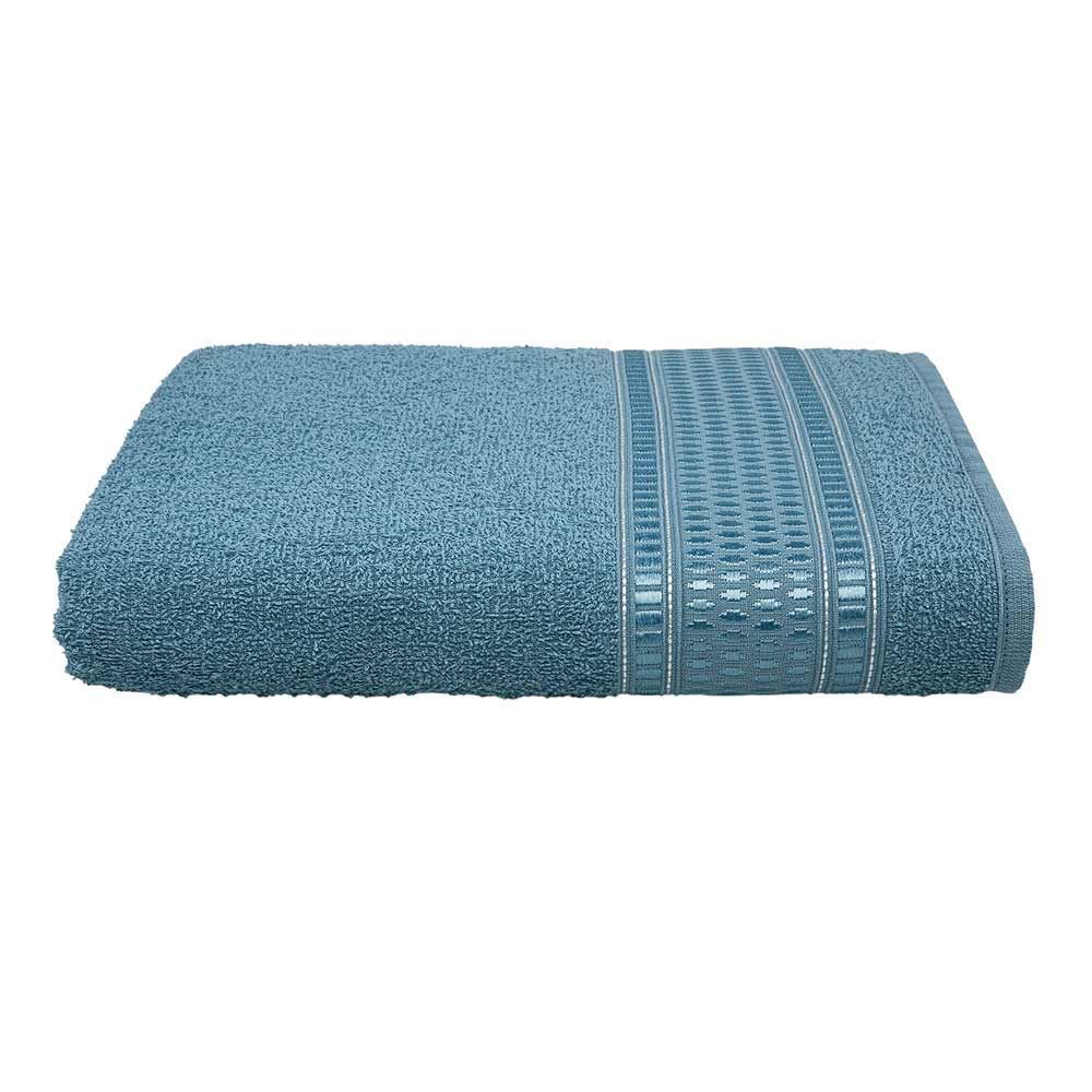 Toalha De Banho 100% Algodão Nara Havan - Azul Cetim