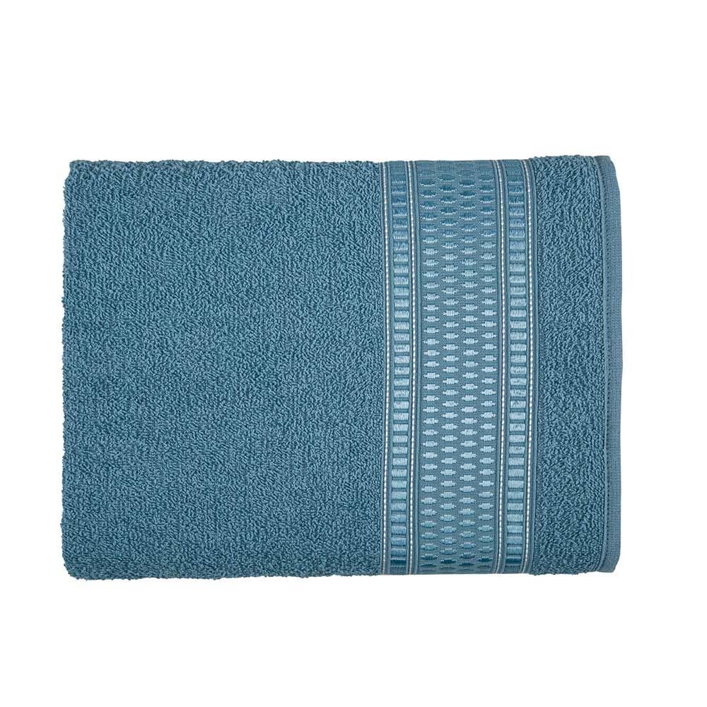 Toalha De Banho 100% Algodão Nara Havan - Azul Cetim