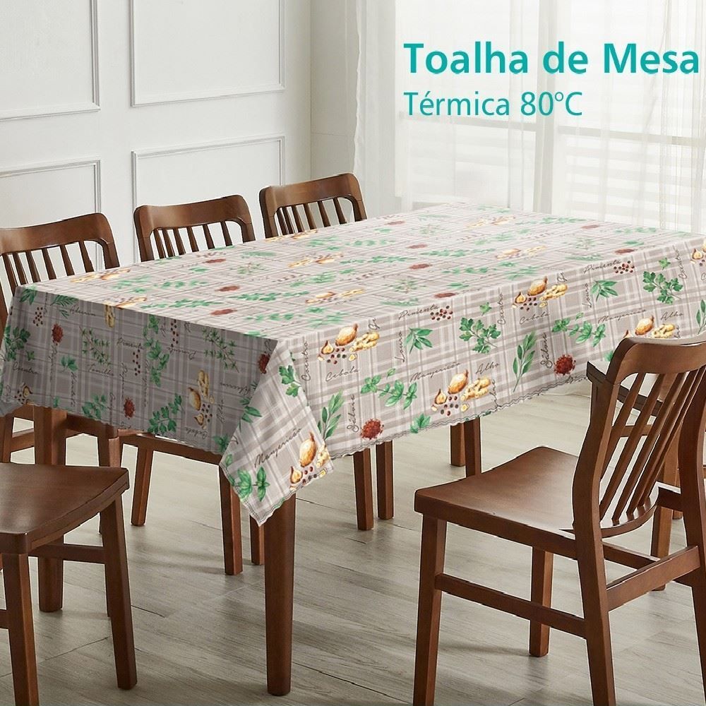 Toalha De Mesa 1,38X3,00 M Térmica Até 80° Salehtex - Temperos
