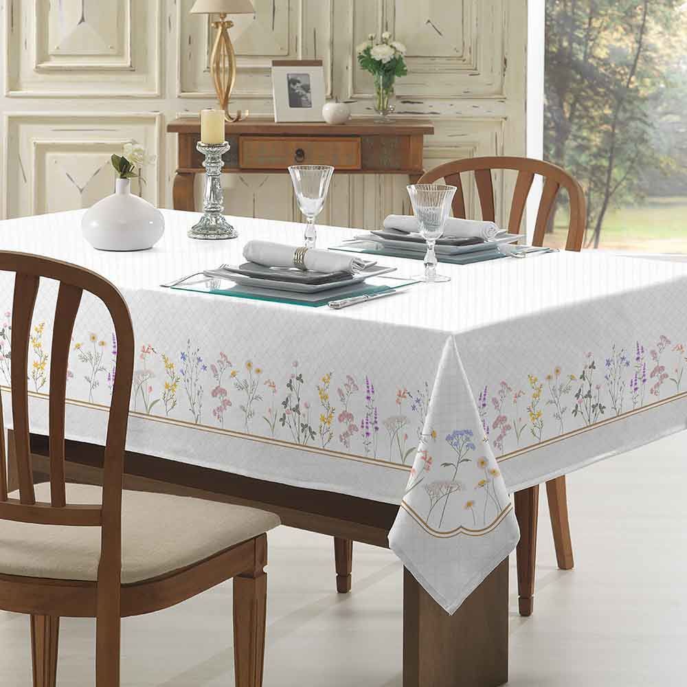 Toalha De Mesa 1,40X2,10M Clean Renova Döhler - Floral Boho