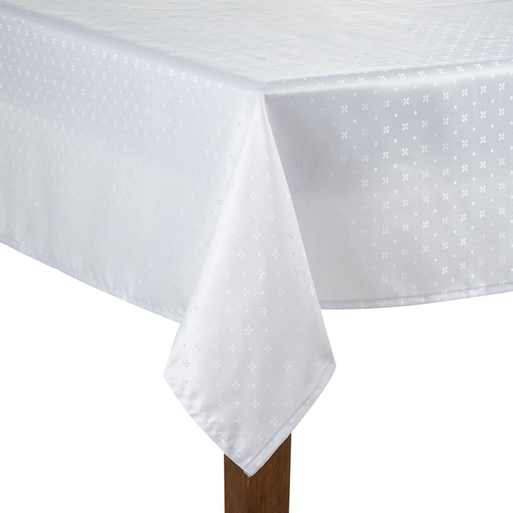 Toalha De Mesa 1,40X2,10M Requinte Döhler - Branco TJ-5796