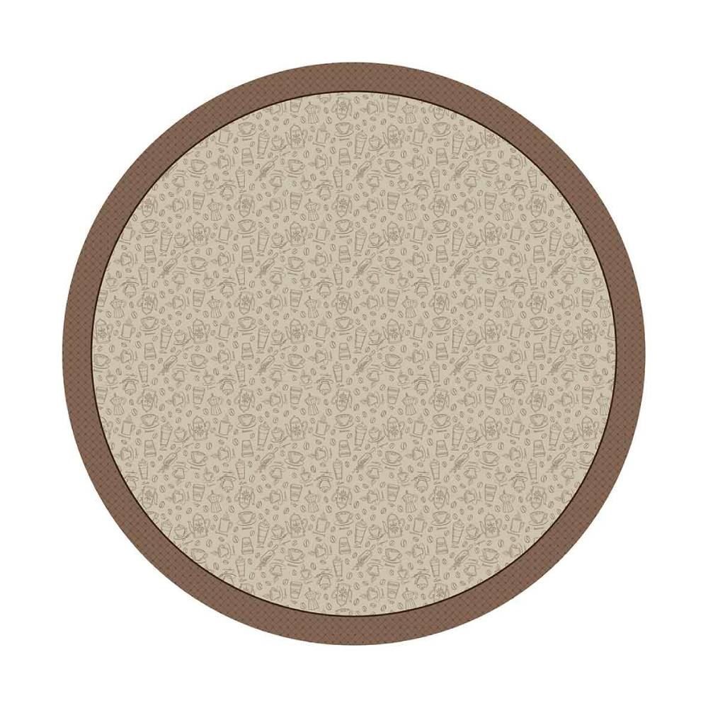 Toalha De Mesa Redonda Clean Dohler - Café