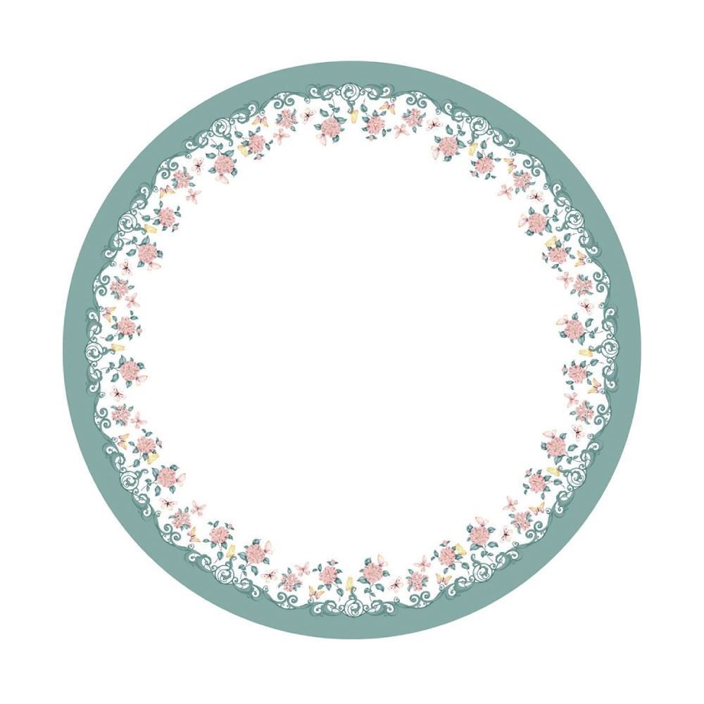 Toalha De Mesa Redonda Clean Dohler - Borboletas