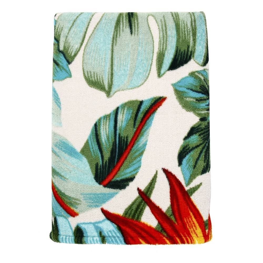 Toalha De Praia Aveludada 100% Algodão Döhler - Hibisco 29