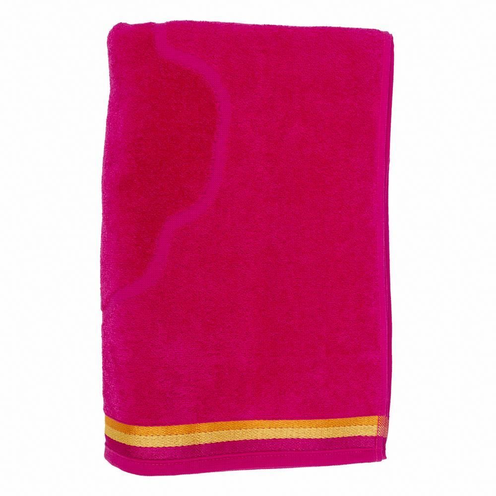 Toalha De Praia Aveludada 100% Algodão Havan - Hibisco Pink