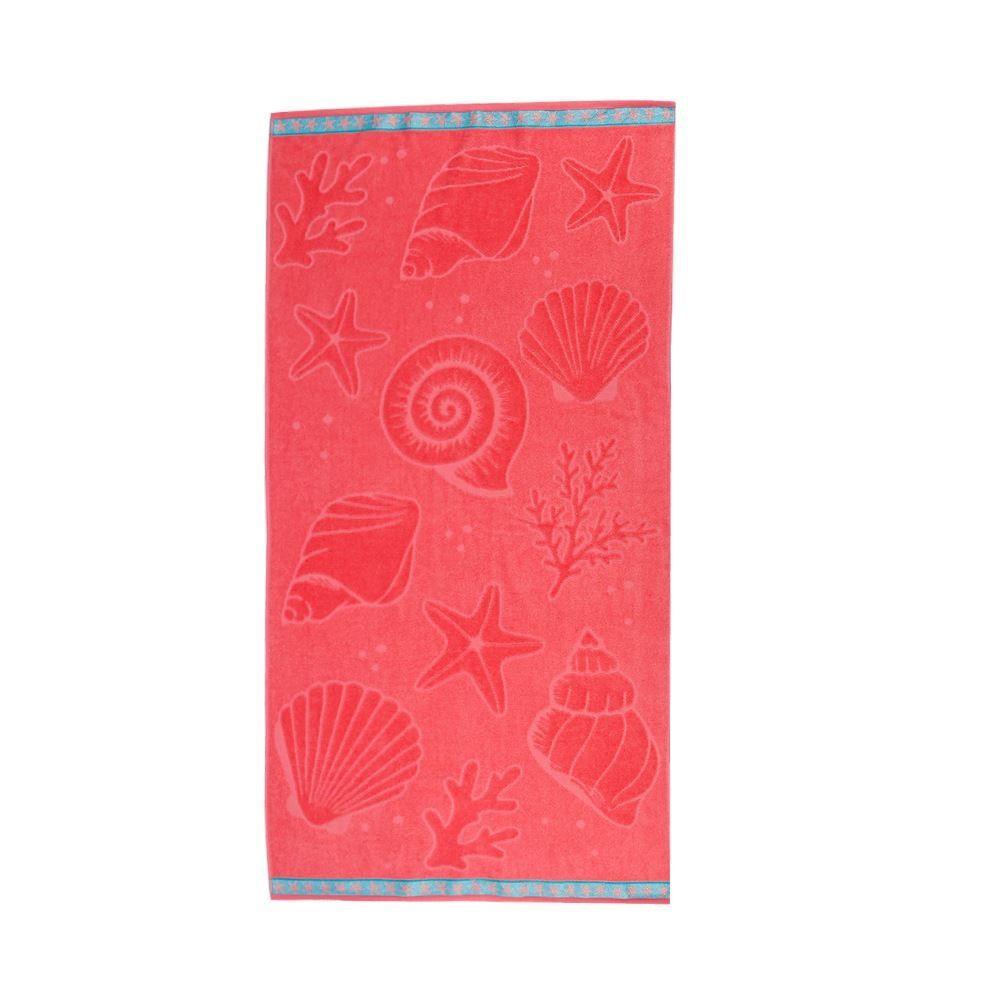 Toalha De Praia Aveludada Havan Casa - Fundo Do Mar Coral