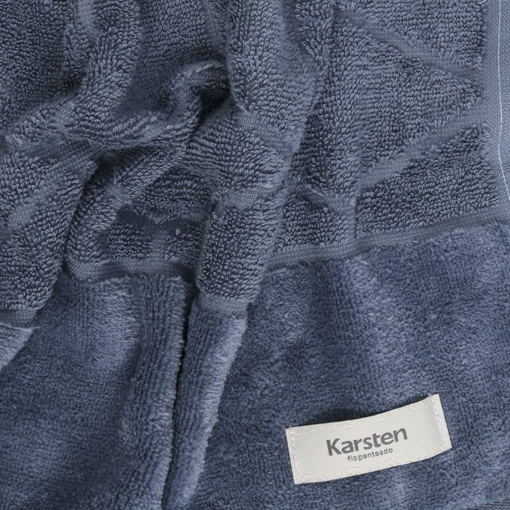 Toalha De Rosto 100% Algodão Ibiza Karsten By Havan Casa - Azul Sereno