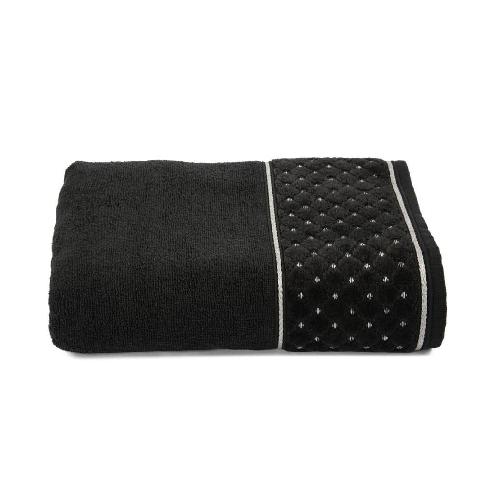 Toalha De Rosto 100% Algodão Safira Havan 1 Pç - Carbono