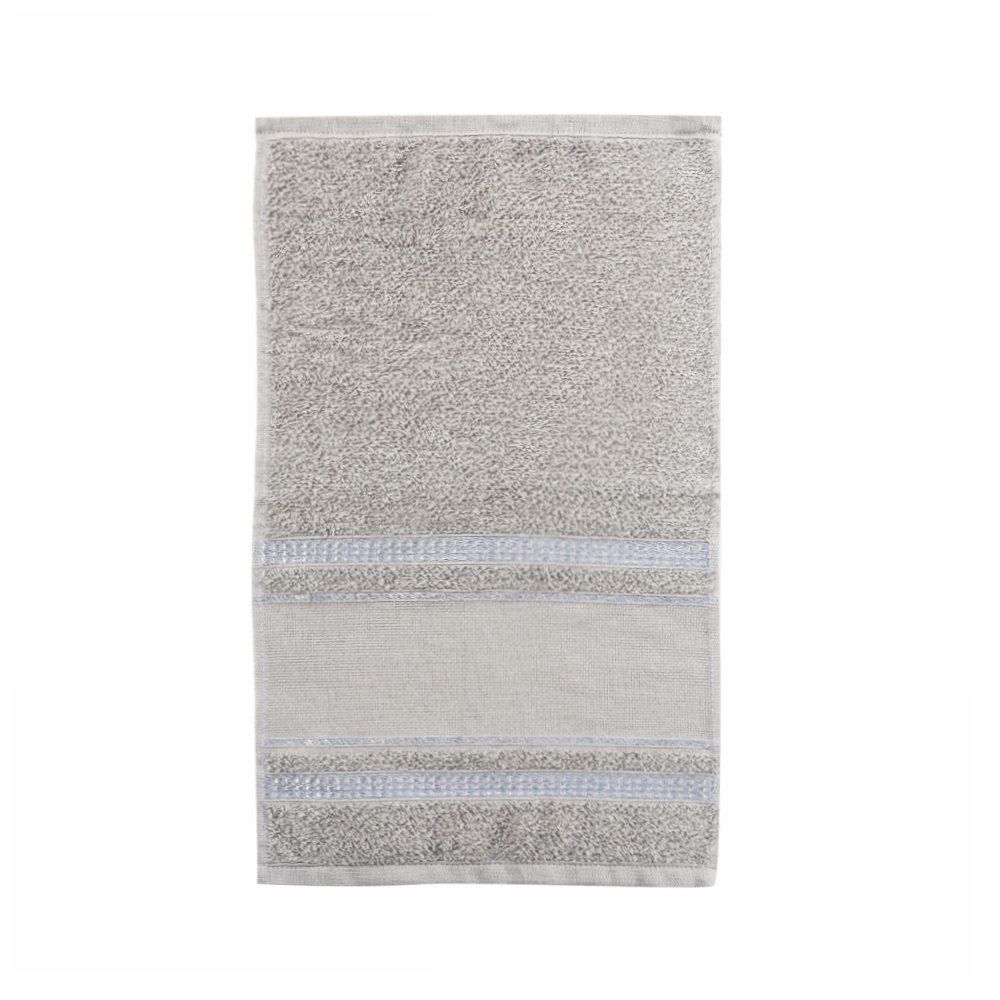 Toalha Lavabo Para Bordar Capricho - Cinza Luar