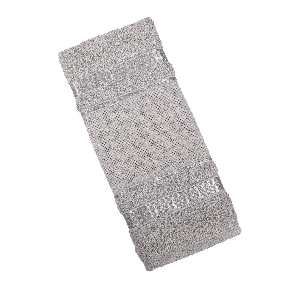 Toalha Lavabo Para Bordar Capricho - Cinza Luar