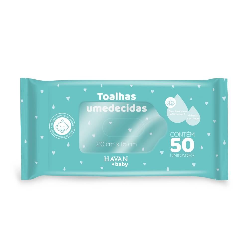 Toalhinhas Umedecidas Flowpack 50 Unidades Yoyo Baby - VERDE