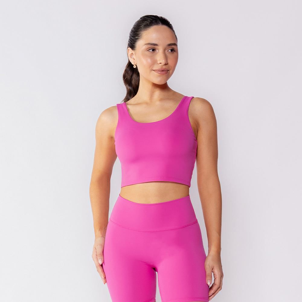 Top Feminino Fitness Com Forro Scream