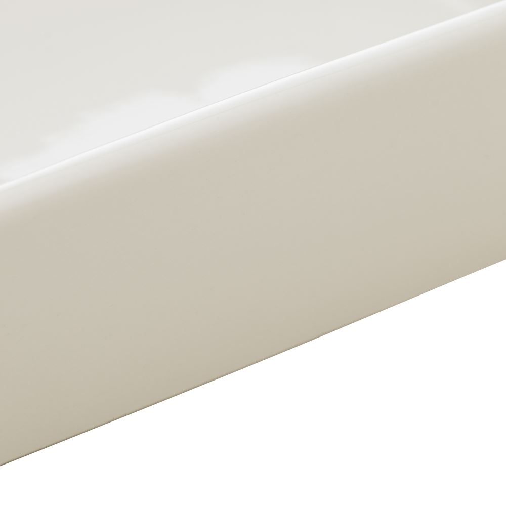 Travessa De Porcelana Com Alça 800Ml Lyor - BASIC BRANCO