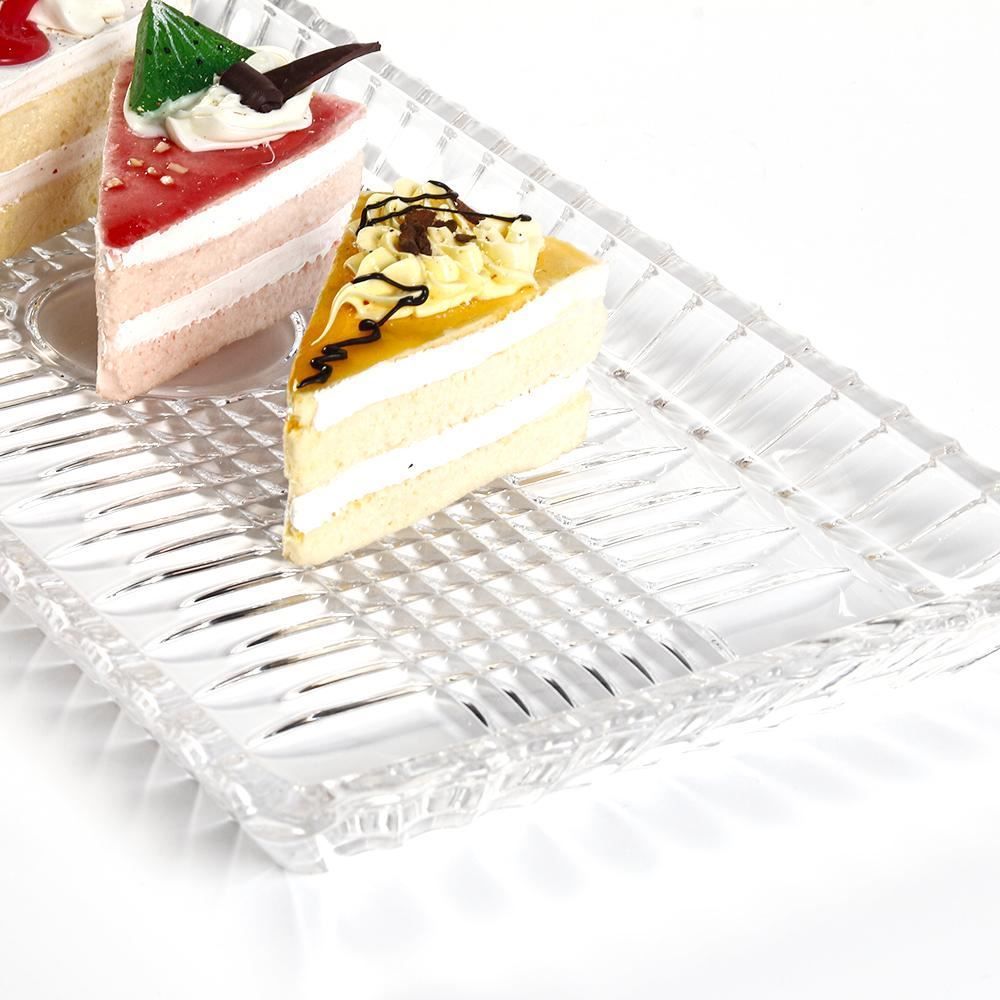 Travessa De Vidro Queen Wolff 34Cm - Transparente 