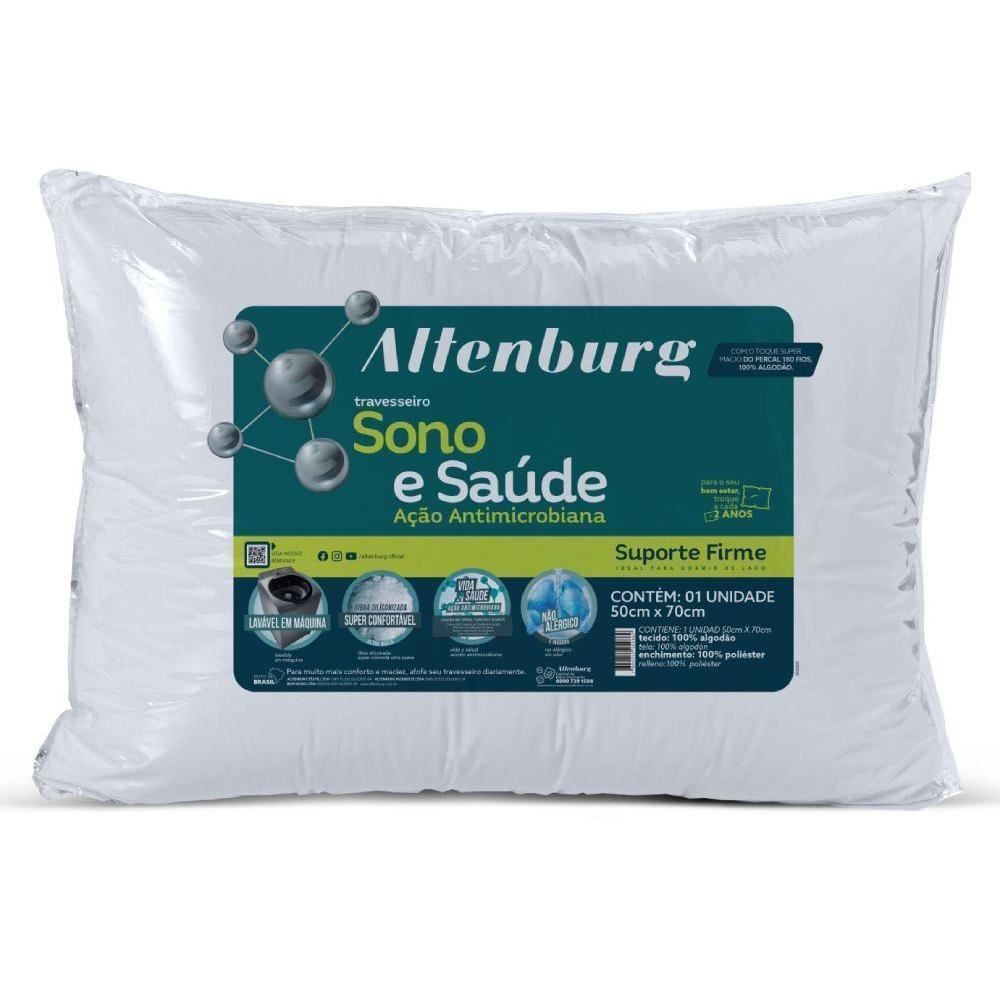 Travesseiro 50X70 Cm Sono E Saúde Altenburg - Branco