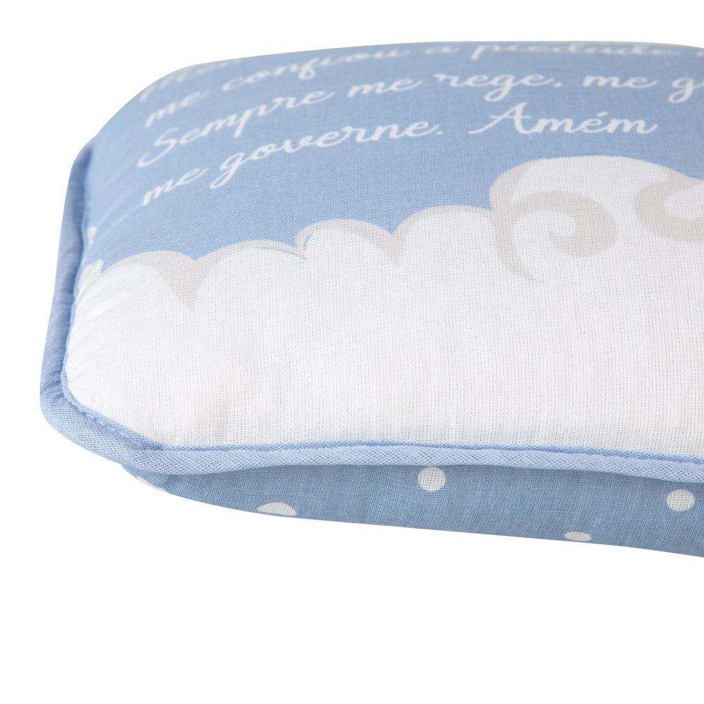 Travesseiro De Bebê Santo Anjo Havan Baby - Azul Claro