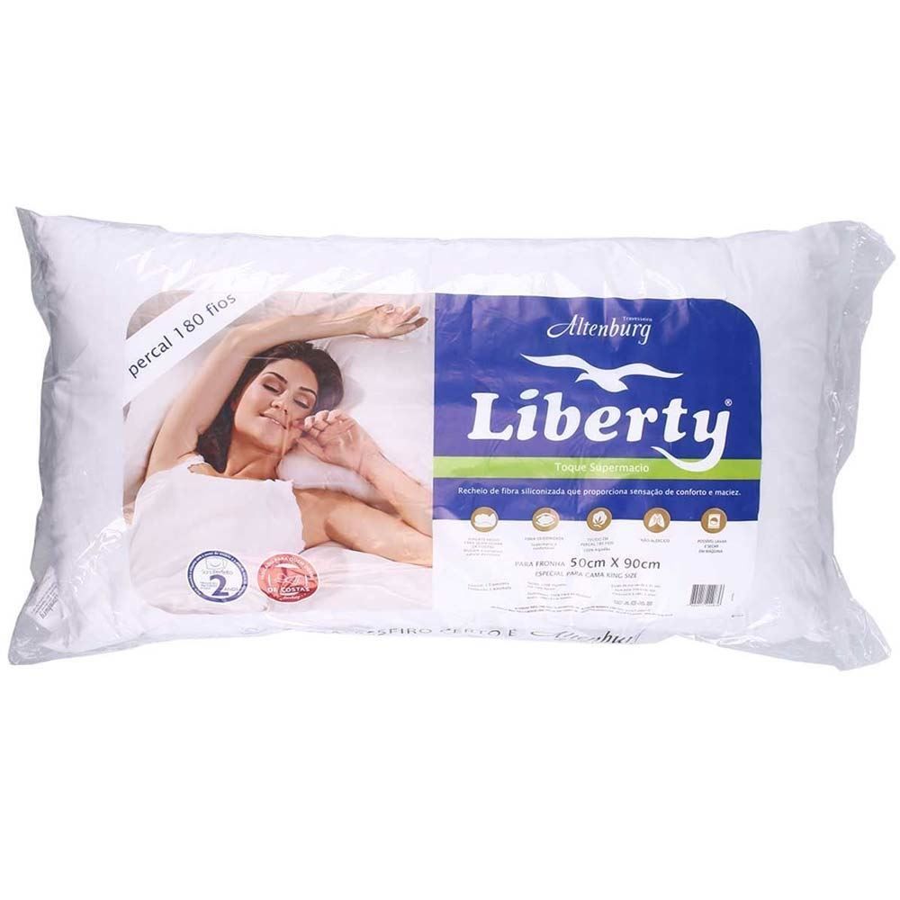 Travesseiro Percal 180 Fios 50X90 Liberty Altenburg - Branco