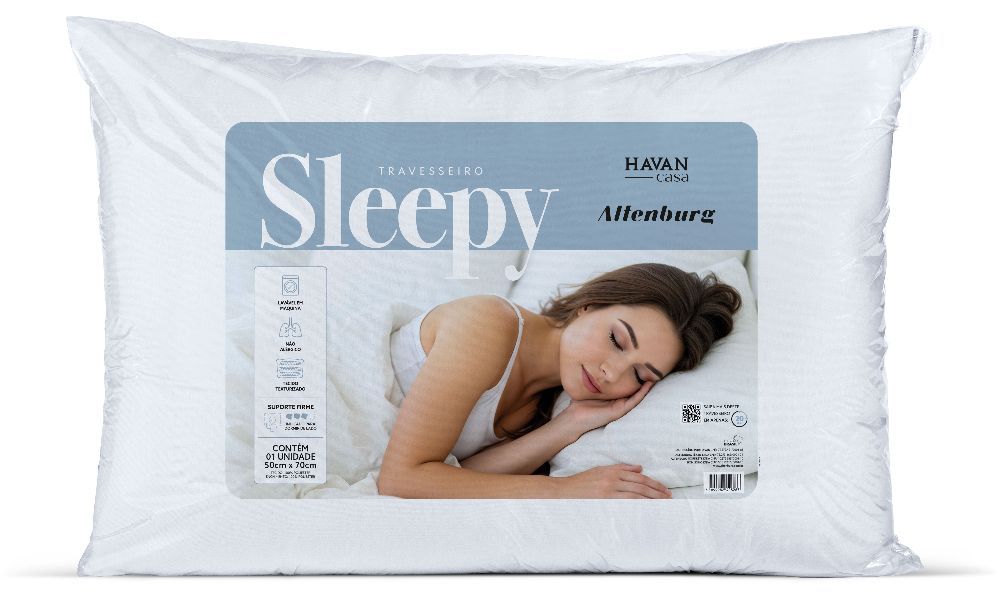 Travesseiro Sleepy 50Cm X 70Cm Altenburg - BRANCO