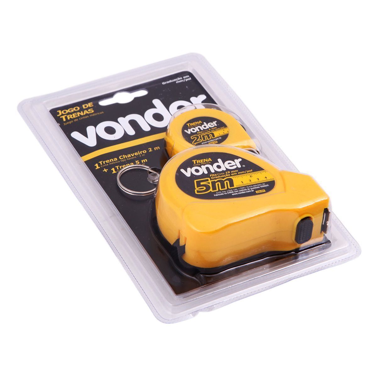 Jogo de Trenas de Aço 2m e 5m TCV2005 Vonder - 3868572005