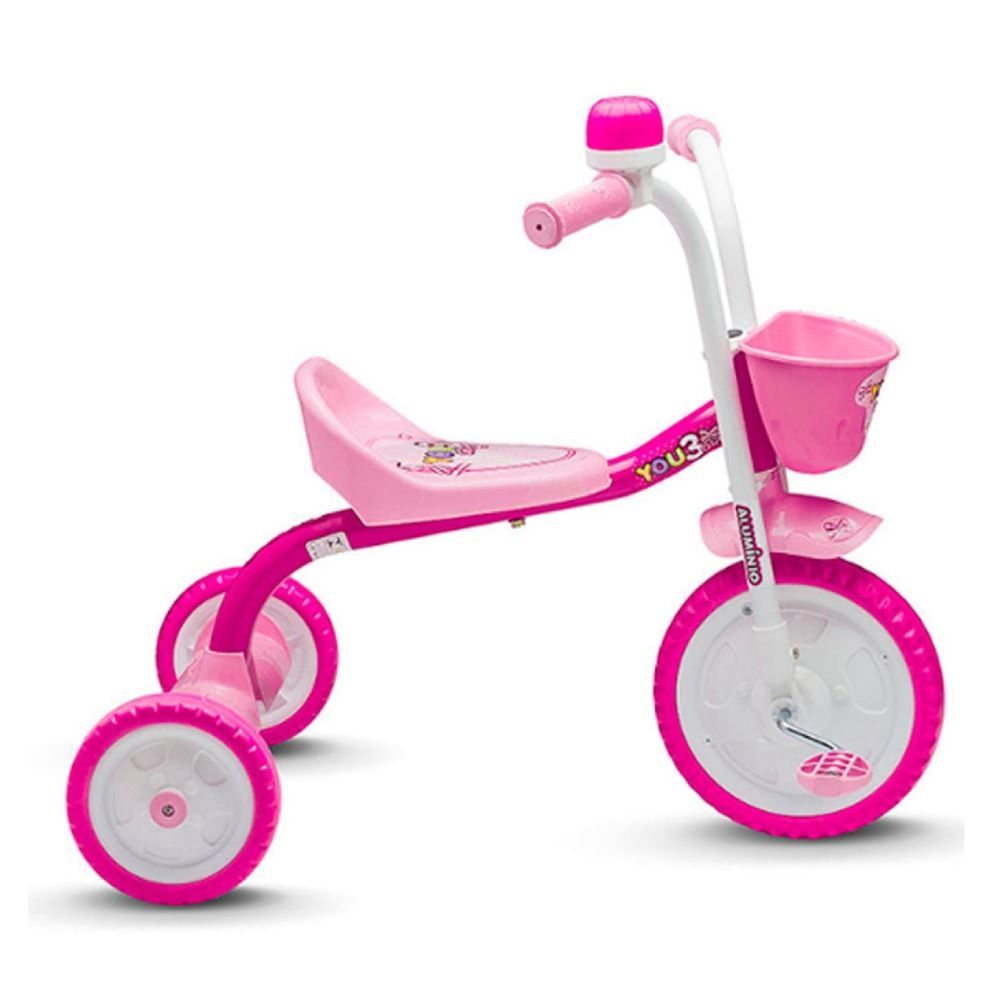 Triciclo Infantil Aro 5 You 3 Girl Nathor - Rosa