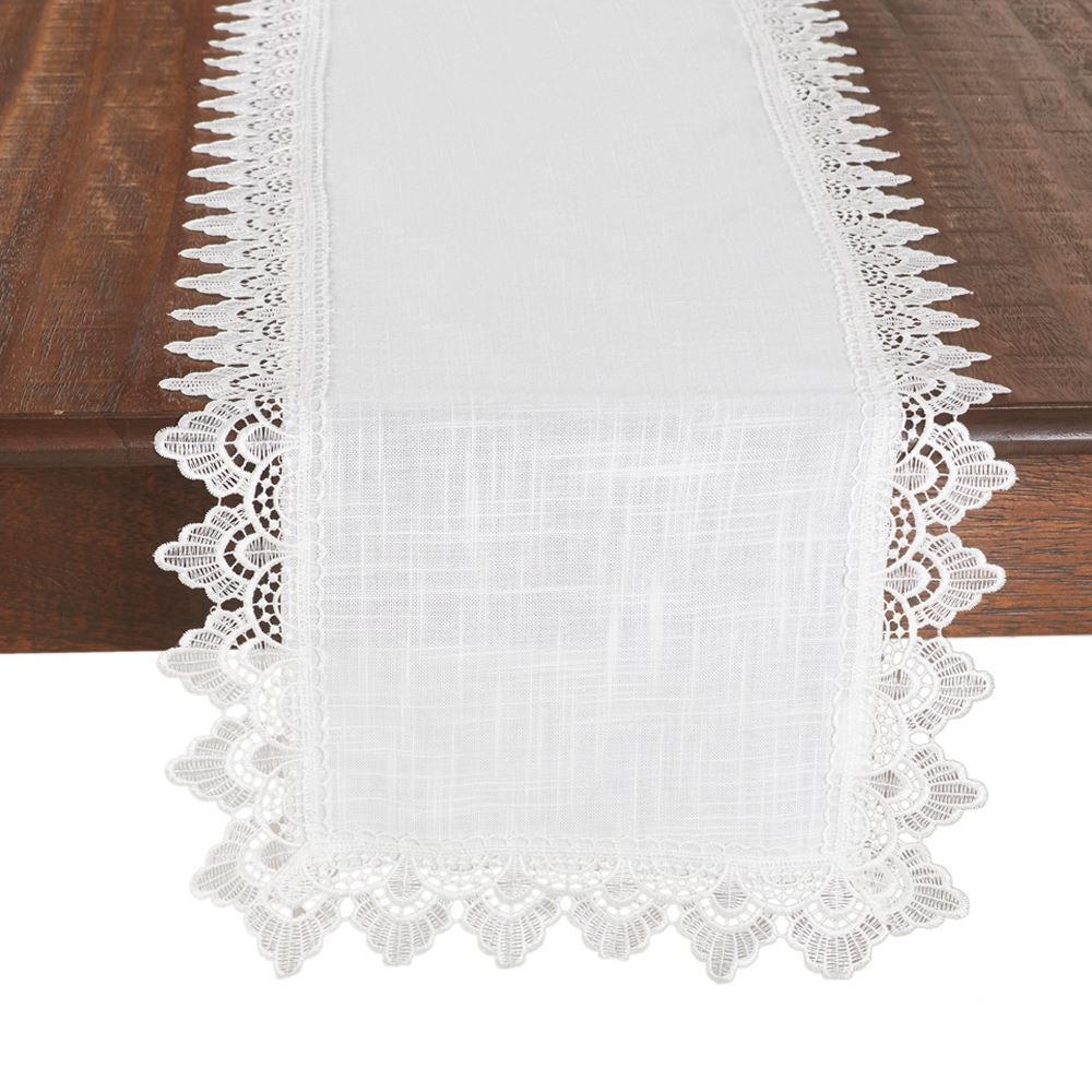 Trilho De Mesa 40X170cm Renda Guipir Finecasa - Paris