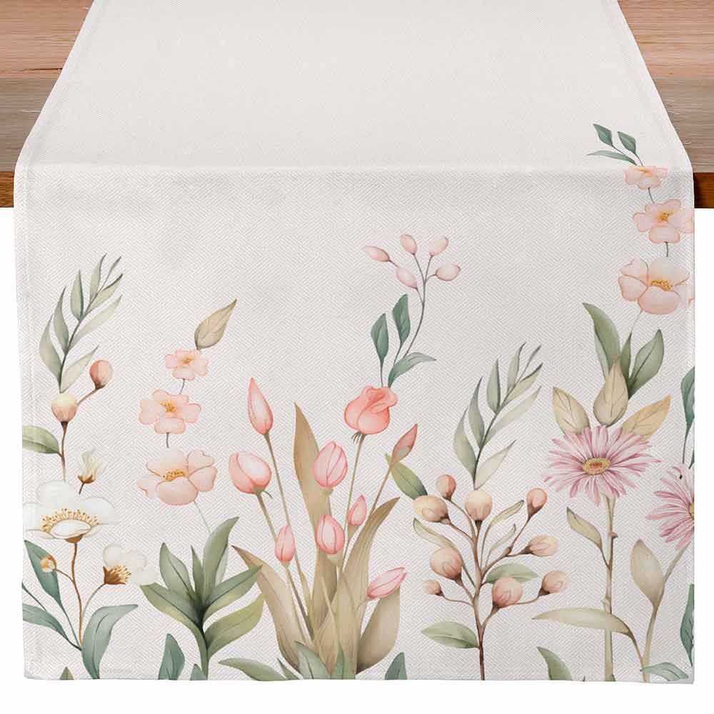 Trilho De Mesa 45 X 1,20 M Clean Renova Döhler - Flores Salmão