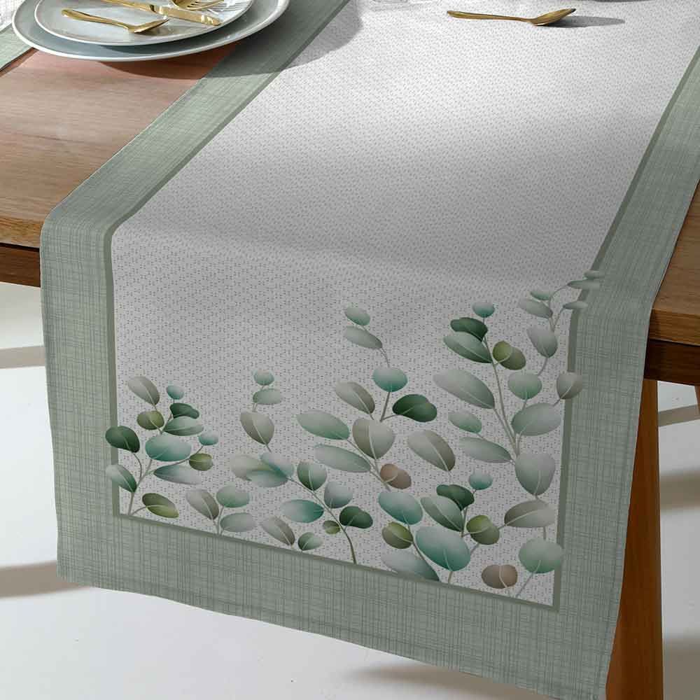 Trilho De Mesa 45 X 1,20 M Clean Renova Döhler - Folhas Verdes