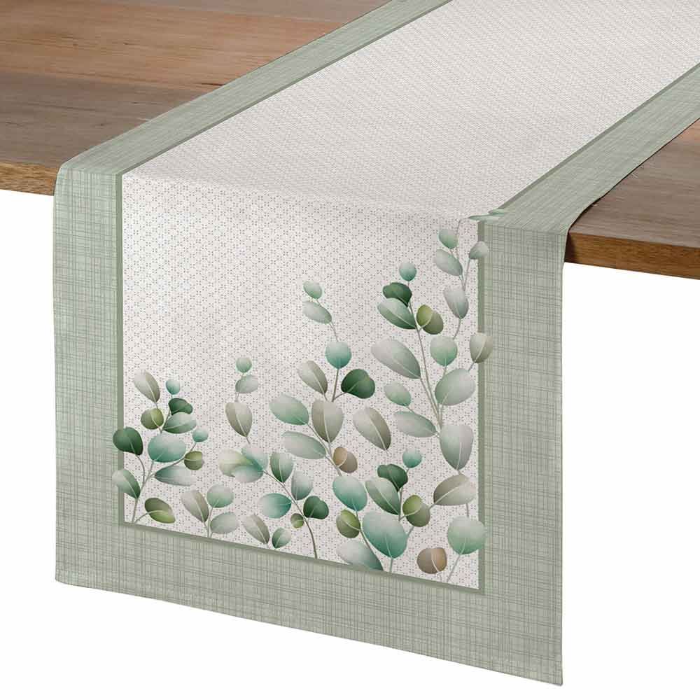 Trilho De Mesa 45 X 1,20 M Clean Renova Döhler - Folhas Verdes